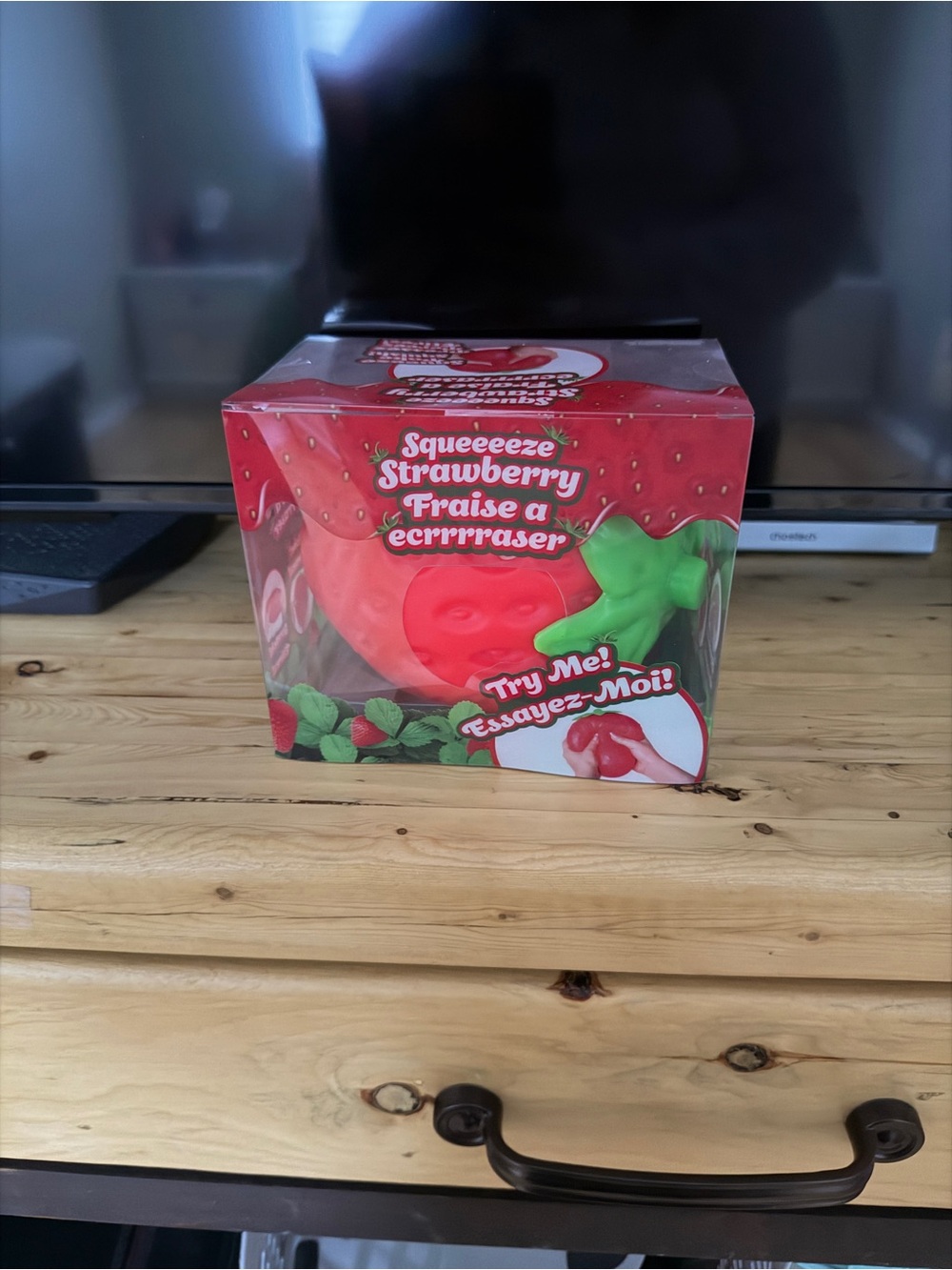 Squeezeeze Strawberry Stress Relief Toy - Red